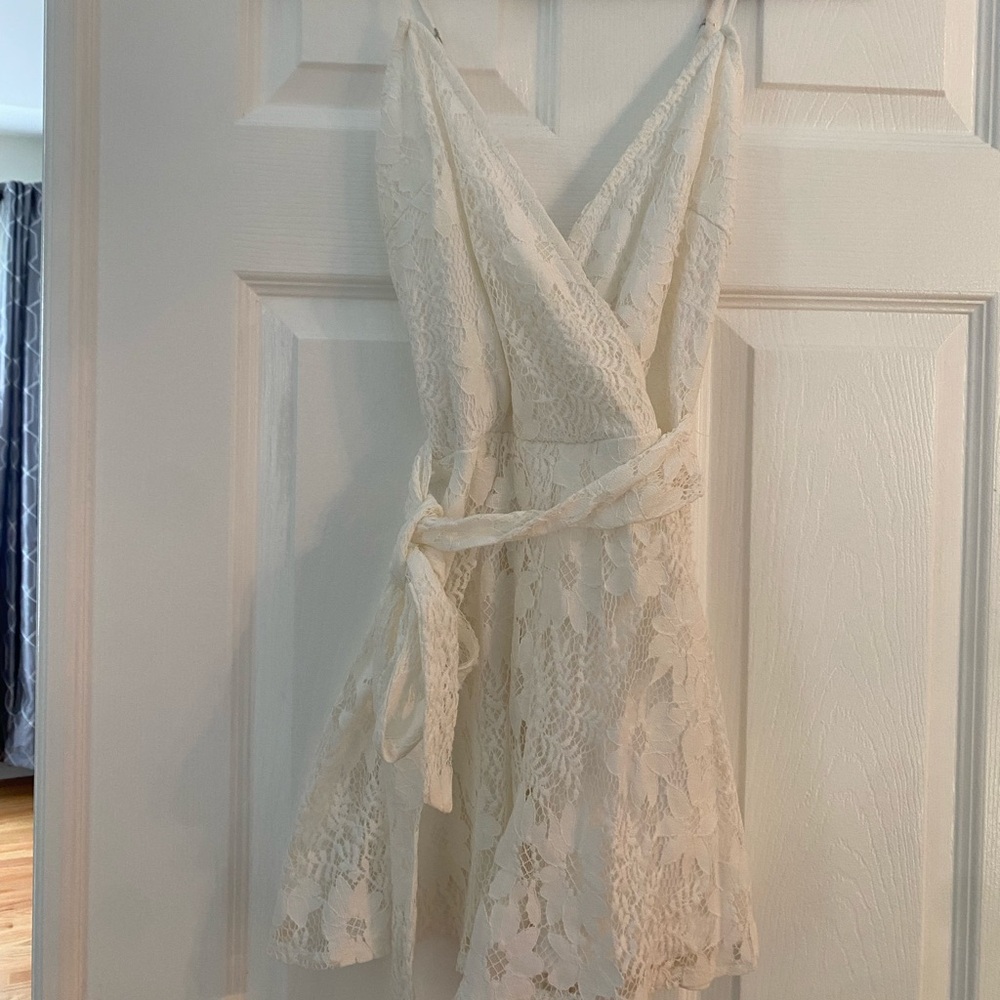 White lace romper